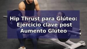 Hip Thrust para Glúteos: Ejercicio clave post Aumento Glúteo